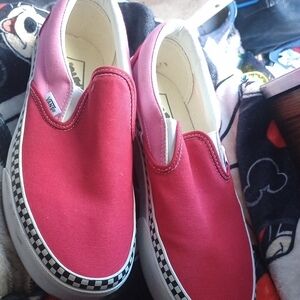 Vans Kids Slip-On Shoes - Red